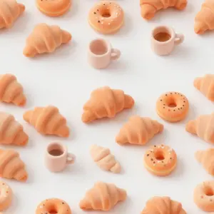 暖色糕点图案纹理样本